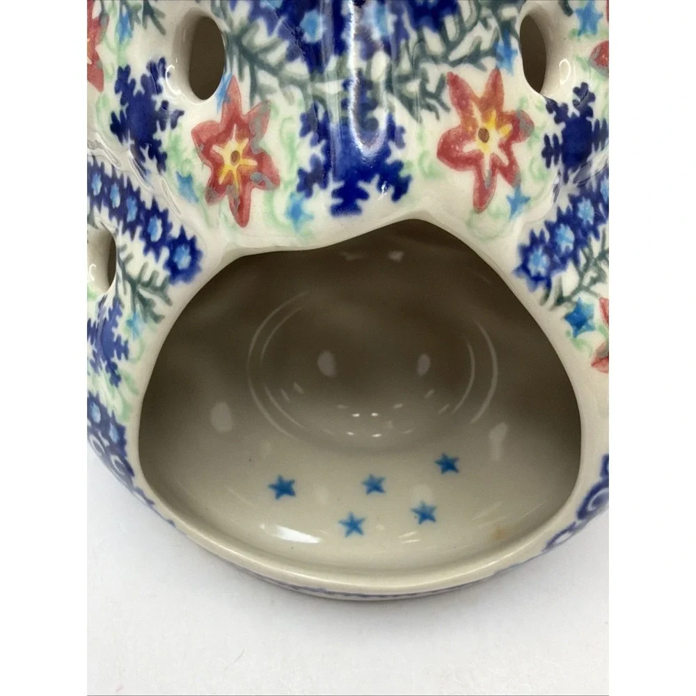 Unikat Polish Pottery Christmas Tree Votive 8.5
